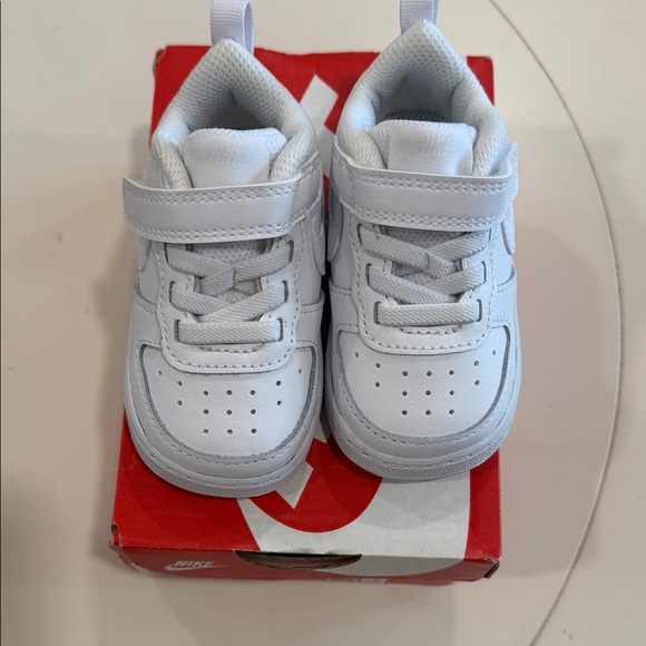 Nike Other - Nike Kids White Court Borough Velcro Sneakers 4c